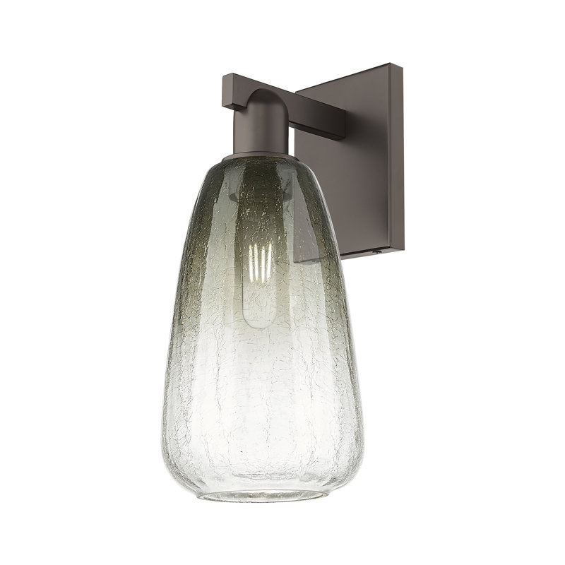 Jacquette - 1 Light Wall Mount Sconce, Polished Chrome, Slate