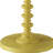 Sally Yellow Round Wooden Side Table-846018571
