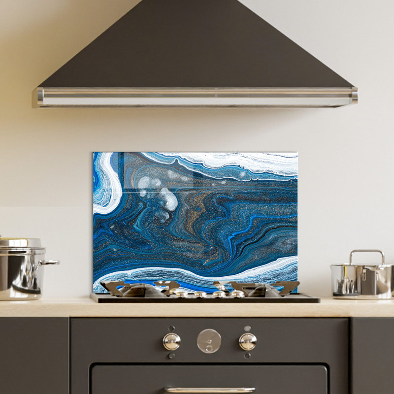 Élégante peinture décorative en verre trempé de 19,7 po x 27,6 po | 100% verre trempé, épaisseur: 0,16 pouce | Parfait pour la décoration intérieure, le salon et le bureau | Superbe œuvre d'art avec une esthétique moderne