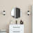 Metal Flat Wall Mirror with Hooks-1325660929-1325660935