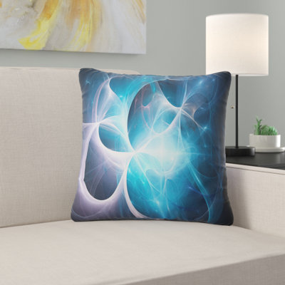 Colorful Star Nebula Distant Magnificent Galaxy Throw Pillow