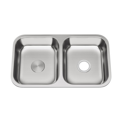 31'' L Double Bowl Stainless Steel Kitchen Sink