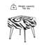 43.2cm Wide Square Animal Print Standard Ottoman-1385856896