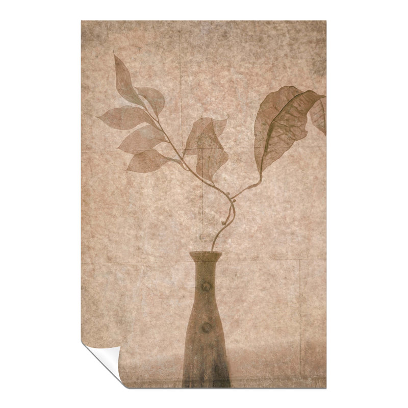 Sepia Dried Leaves - No Frame Print, 61cm H x 41cm W
