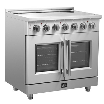 Alta Qualita Massimo 36-inch French Door Electric Range Stainless Steel, 5 Elements, 5.36  cu.ft.