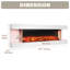 Wall Mounted Hanging Electric Fireplace with Smart WiFi Control-1163257960