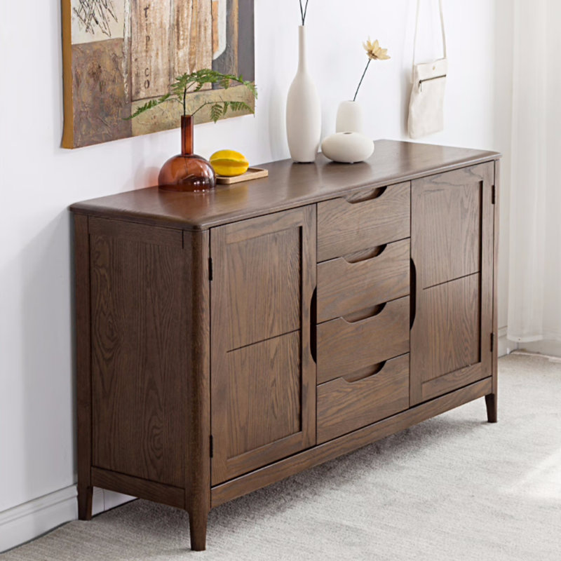 Large-Capacity Solid Wood Sideboard