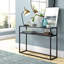 111.8cm Glass Top Console Table