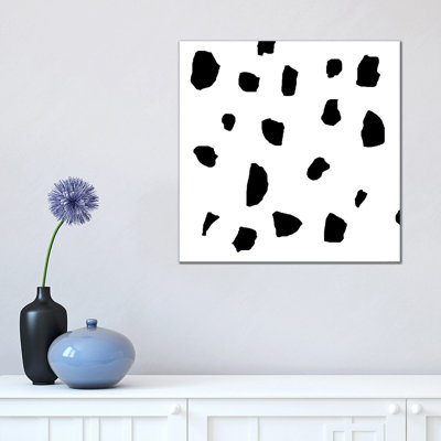 Black Raining 1 Piece Wrapped Canvas Painting