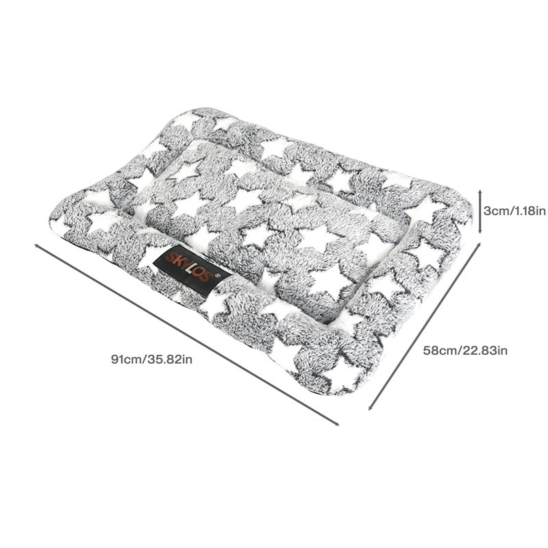 Polyester Pet Bed, 3cm H x 91cm W x 58cm D