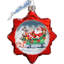 9'' Handmade Glass Holiday Shaped Ornament