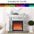 Acrylic diamond mirror fireplace cabinet, TV fireplace cabinet