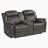 Brasilia Modern & Contemporary Polished Microfiber Manual Double Reclining 3-Piece Living Room Set with Center Console & Metal Reinforced Frame-523452393