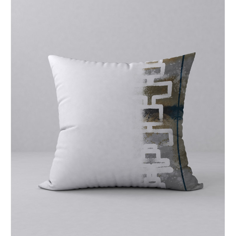 Housse de coussin décorative carrée et insert, H 20 po x l 20 po
