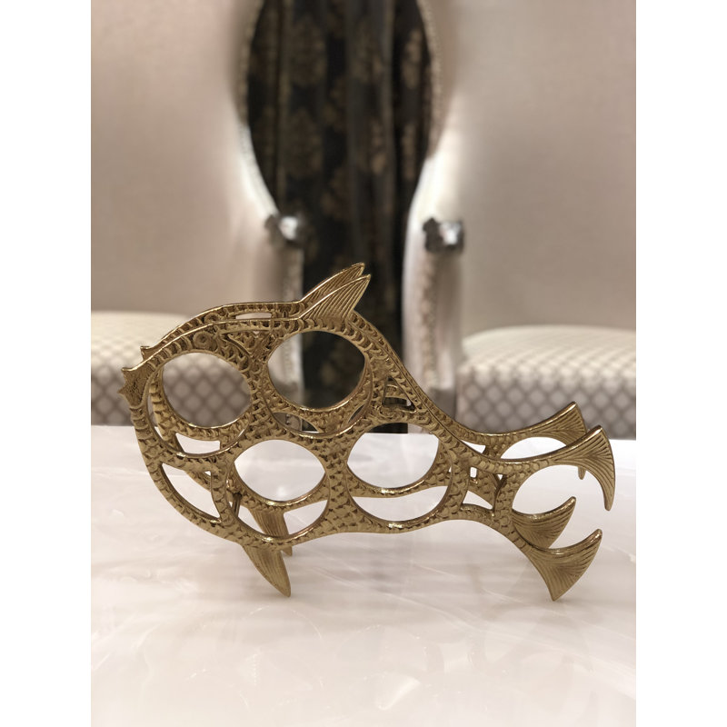 Humera Tabletop Wine Bottle Rack, Gold