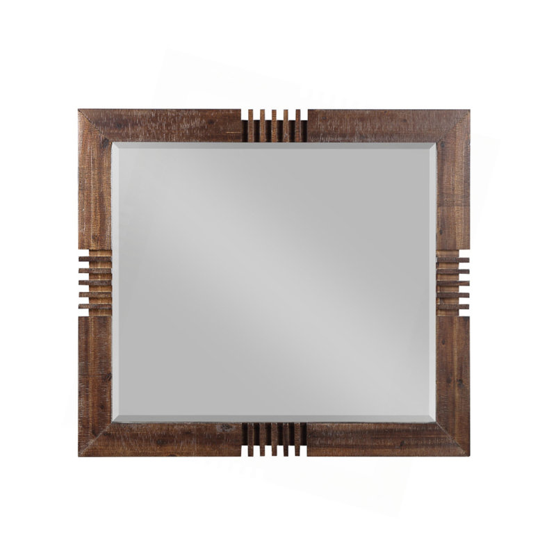 Miroir au fini chêne récupéré