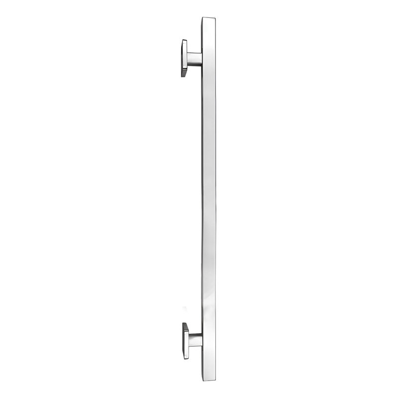Barre d'appui droite carrée Brixwell SGB24PS, longueur 31 1/2 po, fixation 24 po d'un centre à l'autre, finition en acier inoxydable poli
