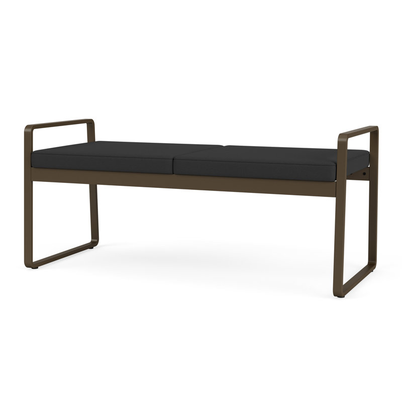 Banc en métal Gansett, Bronze, Graphite Visite Libre - Tissu uni