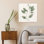 Contemporary Plantlife Ii Green With Abstract Aged Art