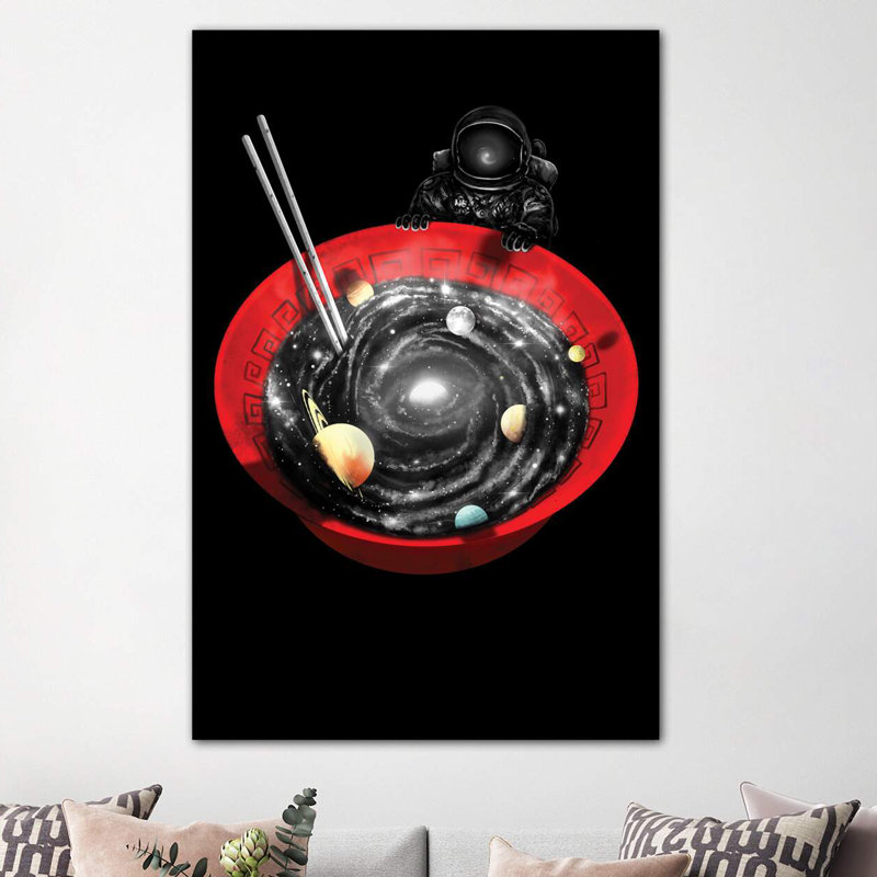 Cosmic Ramen II - Wrapped Canvas Print, 152.4cm H x 101.6cm W x 3.81cm D
