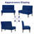 43”W Uphostered Bench, Loveseat Dining Banquette-1033658495