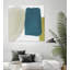 «Beige and Navy Abstract», reproduction d'art sur toile géante 72 po x 72 po-59884948