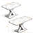 Rectangle Dining Table With Metal Base-1290872269