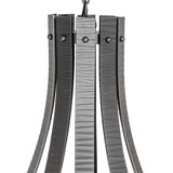 48" Wide Barrel Stave Metallo 10 Light Chandelier