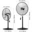 Ventilateur oscillant 30 "à 3 vitesses avec hauteur réglable