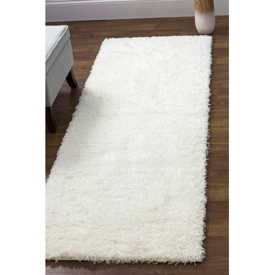 Tapis blanc à poils longs Deardorff