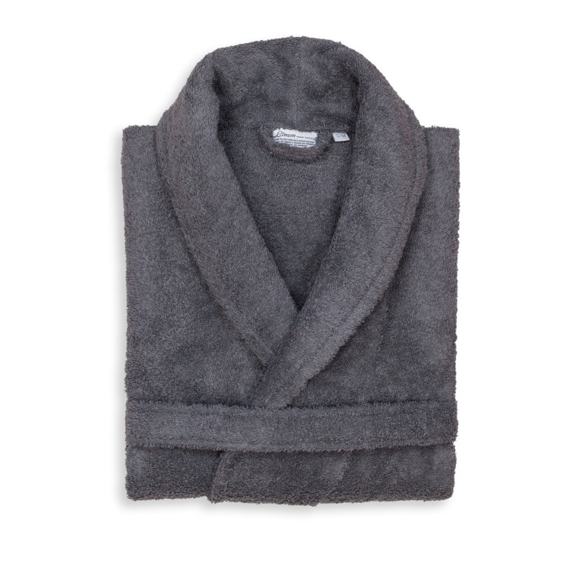 Peignoir 100% coton éponge Terry, Gris, Petit / moyen