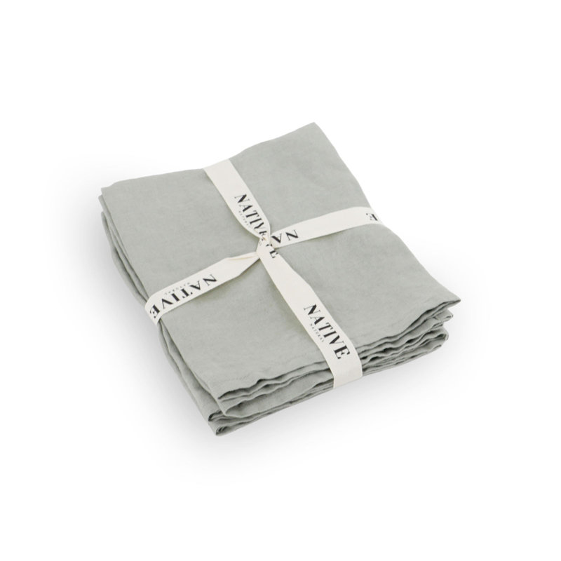 Linen No Pattern Placemat, Grey