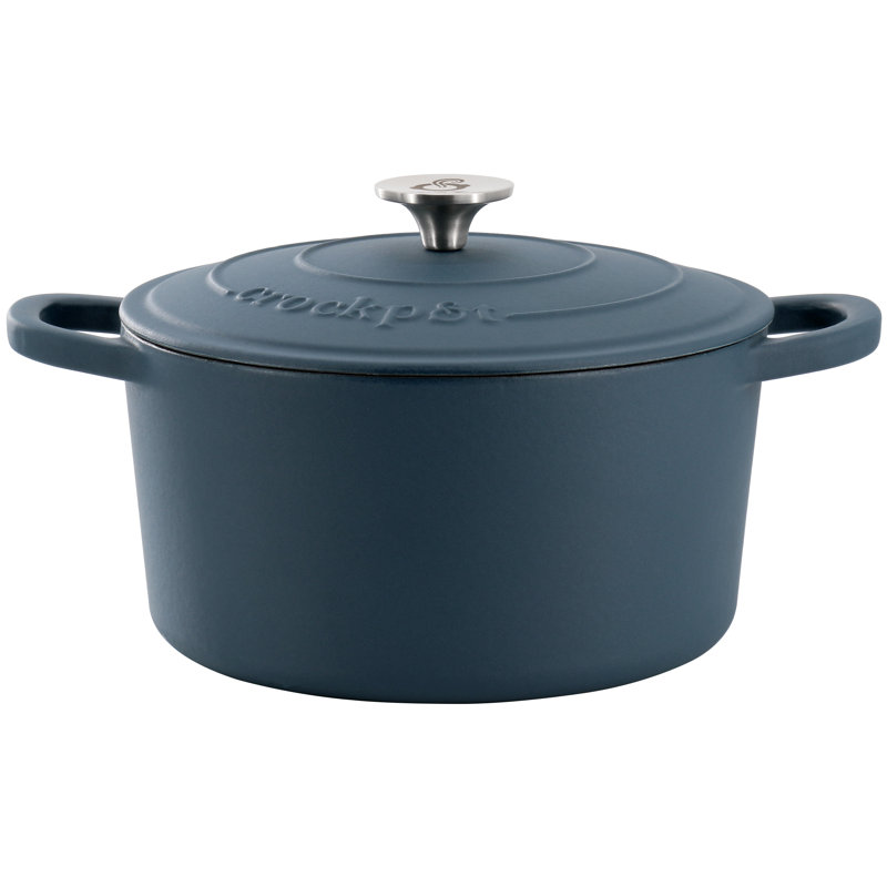 Crockpot Artisan Enameled Cast Iron Dutch Oven, 7 quarts, Navy