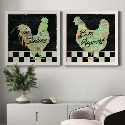 " French Rooster " 2 - Pieces