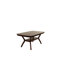 Table de salle à manger formelle 1Pc avec meubles de salle à manger à finition espresso en bois massif