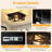 2 Pack 2-Light Matte Bronze Farmhouse Square Flush Mount Ceiling Light-136139156