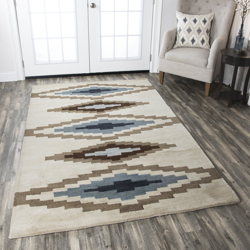Nona Wool Abstract Indoor Rug, Rectangle 9' x 12'