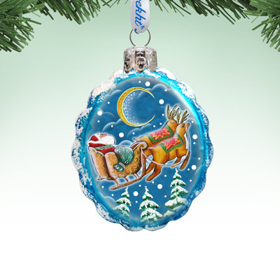 3'' Handmade Wood Photo Ornament