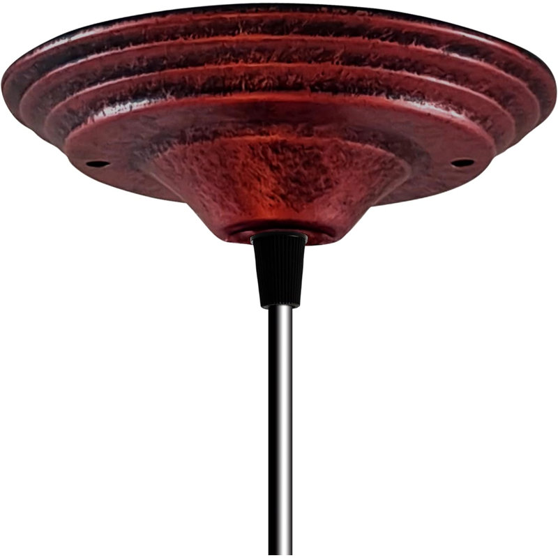 Halverson Ceiling Rose 140Mm Chandelier Ceiling Pendant Lamp Light Fitting Accessory DIY Lighting Kit, Rustic Red