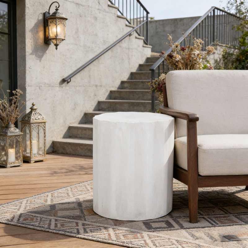 Outdoor LightWeight Concrete Side Table