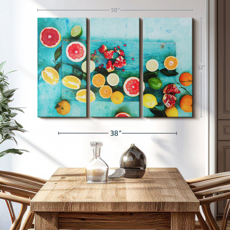 "Agrumes naturels" sur toile, H 50 po x l 32 po