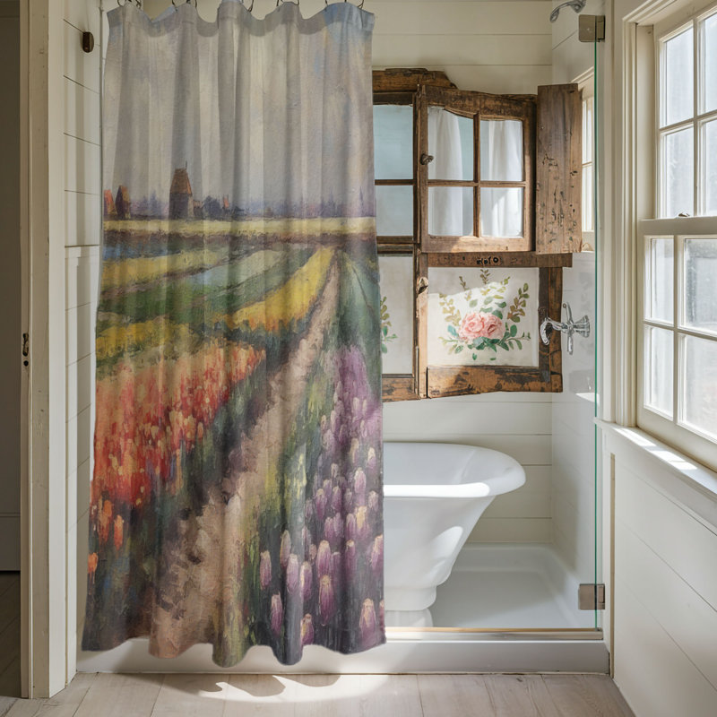 Rideau de douche Franceska, H 74 po x l 71 po