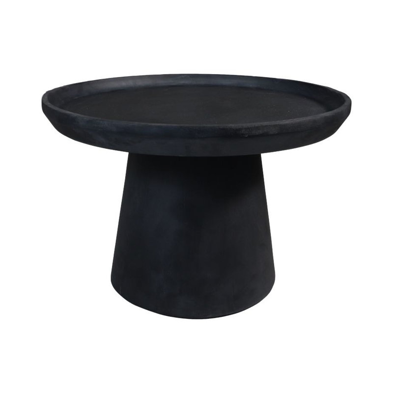 Copenhagan Solid Wood Coffee Table, 40cm H x 60cm L x 60cm W, Black
