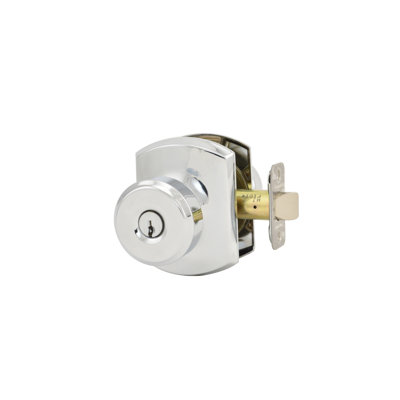 F Series Bowery Keyed Entry Knobset with Greenwich Rosette