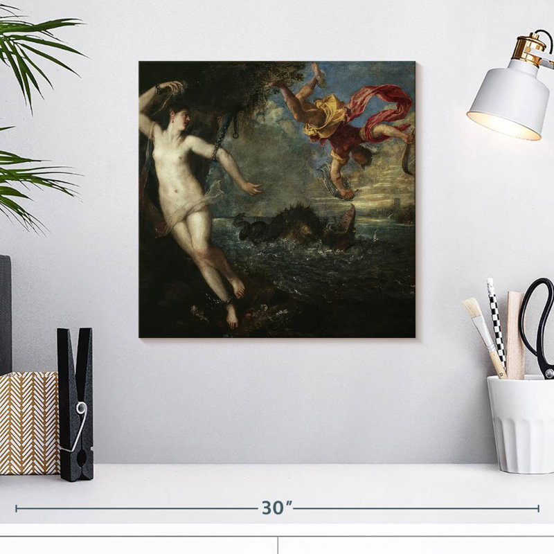 Leisha Perseus et Andromède, H 16 po x l 16 po