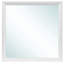 Miroir stratifié blanc - Radiant, verre basse image moderne, stratifié de qualité, transparent, 36 x 2 x 36 po, 25 lb