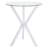 Fraser Chrome 35-inch Glass Top Bar Table