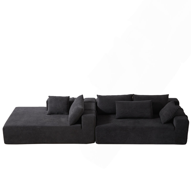 Ensemble de canapé modulaire rembourré Modern Chenille