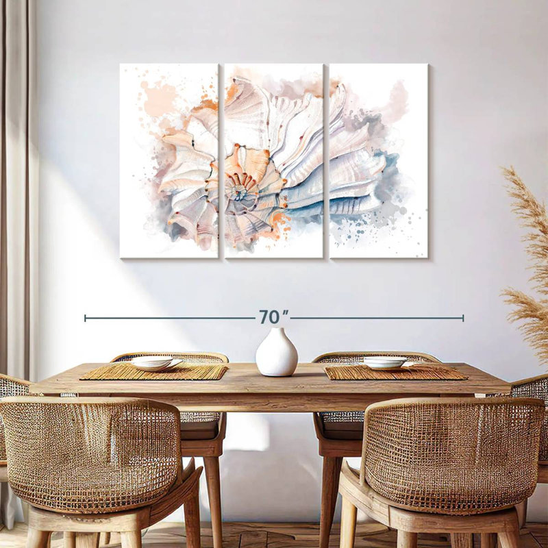 Aletra Nautilus Seashell Splash, 36" H x 57" W