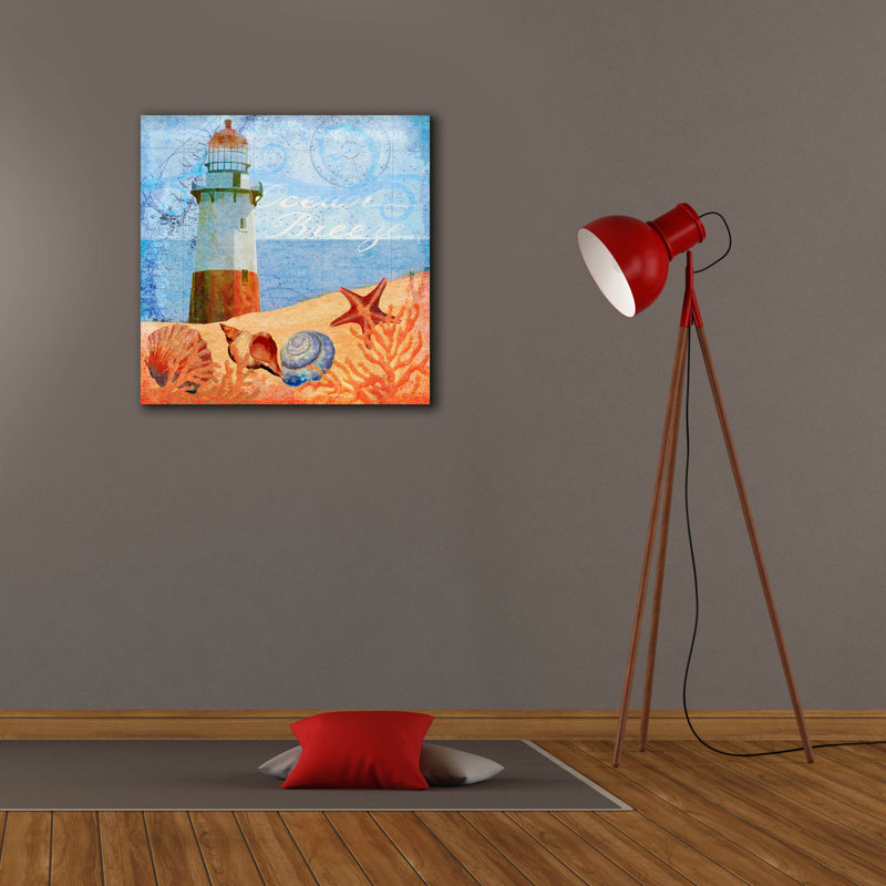 «Ocean Breeze Lighthouse» par Art Licensing Studio, art mural sur toile